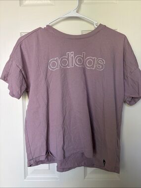 adidas Dusty Lavender Logo Tee